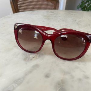 Thierry Lasry Suggesty Sunglasses 954 Translucent Red Frame